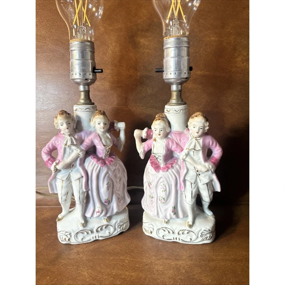 VTG 2/ 1950s DANCING FRENCH COLONIAL MAN WOMAN 10